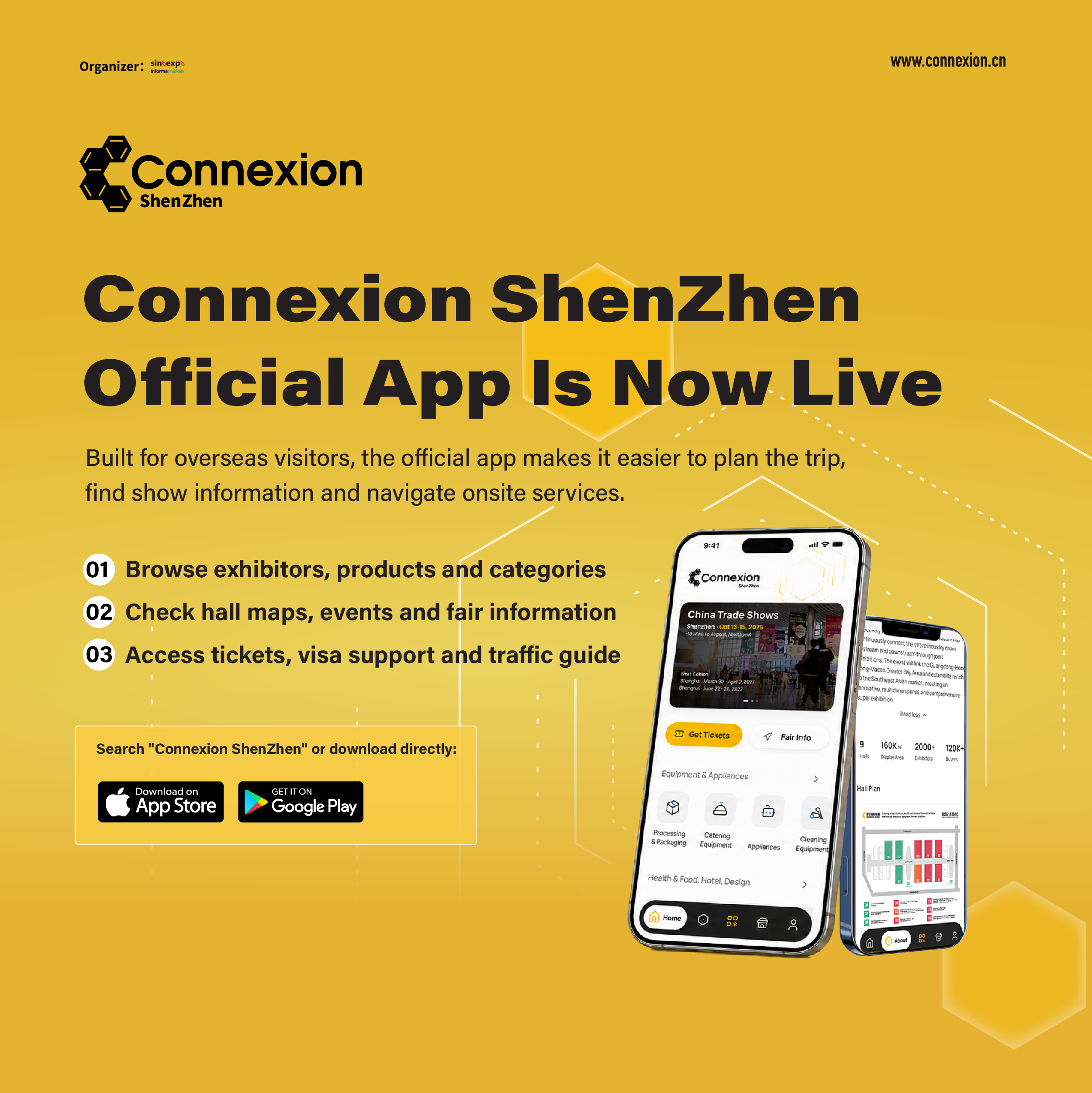 Connexion ShenZhen Official App mobile campaign visual